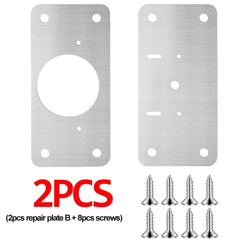 Lisslune | Premium Stainless Steel Silver Hinge Repair Solution for Furniture and Cabinet Revitalization