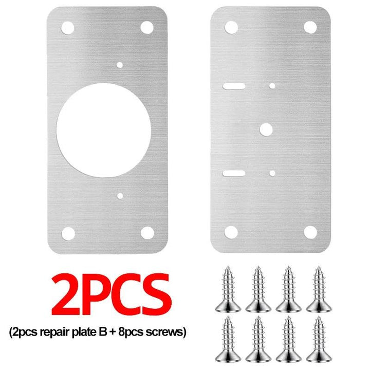 Lisslune | Premium Stainless Steel Silver Hinge Repair Solution for Furniture and Cabinet Revitalization