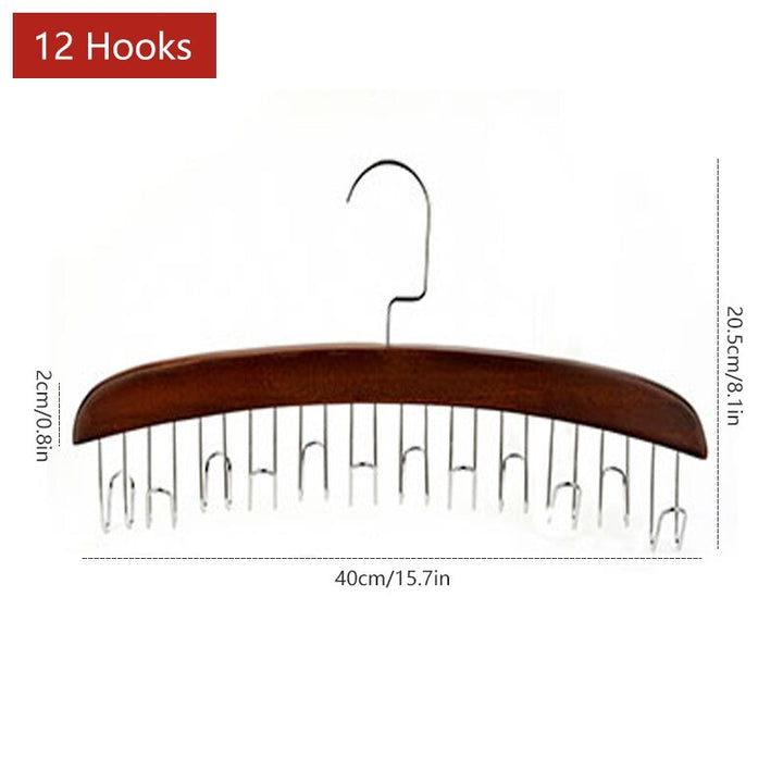 Lisslune | Wooden Space Saving Multi Organizer Hanger