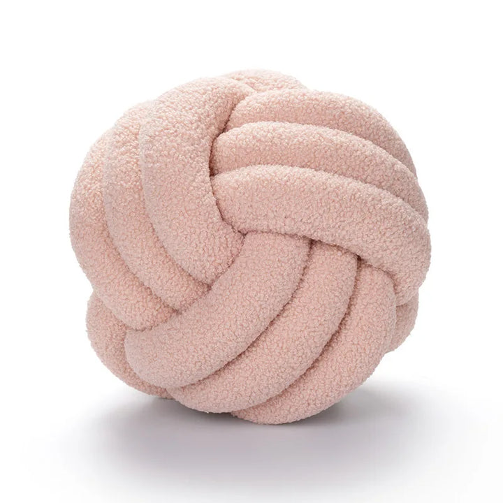 Lisslune | Throw Pillow - Cozy - Hand-knotted Ball - Sheepskin
