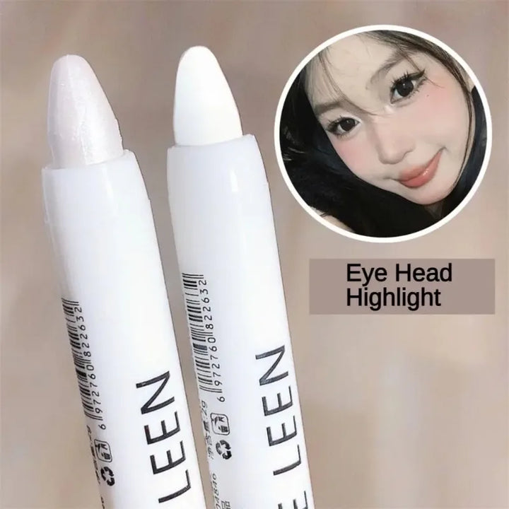 Rynx | Wrinkle-brightening Aegyo-sal Glitter-laying Silk Caterpillar Pen Long-lasting Highlighter Pen White Silver Waterproof Eye Makeup