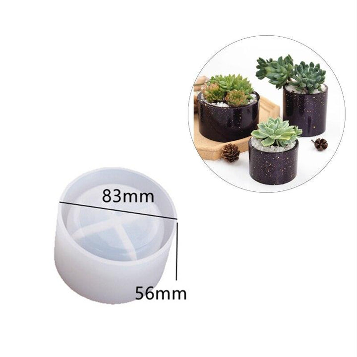 Lisslune | Silicone mold set for creative candle jars and flower planters