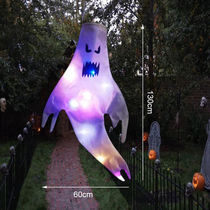 Rynx | Halloween LED Light Hanging Ghost For Halloween Party Home Outdoor Indoor Decoration Large Glowing Creepy Lamp Horror Props