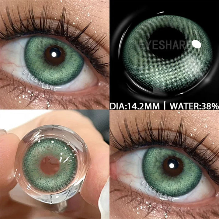 Rynx | Color contact lenses for the eyes 1 pair Korean fashion lenses Y2k Colorcon cosmetic brown lenses gray lenses green contact lenses