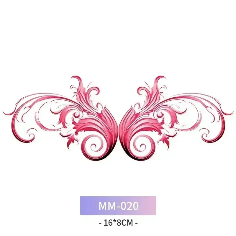 Rynx | 6-Piece Waterproof Tattoo Sticker Set Long-lasting Artificial Tattoo Girls 3D Artificial Sex Womb Tattoo for Women Temporary Abdomen섹스타투스티커 Product