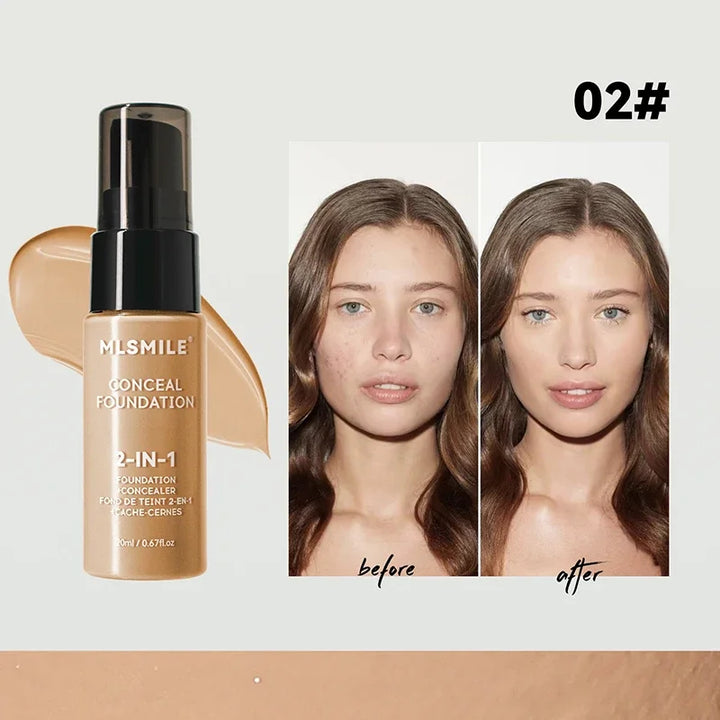 Rynx | Face Foundation Cream Oil Control Matte BBCream Waterproof Long-lasting Concealer Liquid Full Coverage Matte Base Professional Makeup