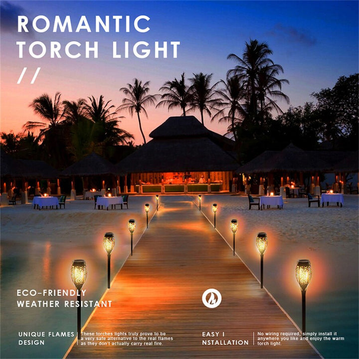 Lisslune | Outdoor LED Solar Artificial Flame Lamp