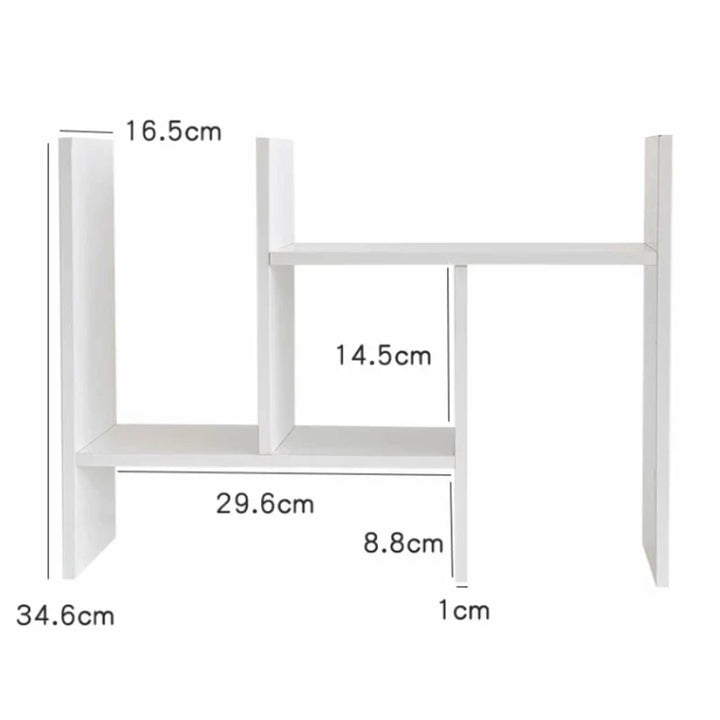 Rynx | Kawaii Desktop Storage Shelf Bookcase DIY Desk Holder Office Desk Organizer Student Combination Cabinet Storage Display Rack
