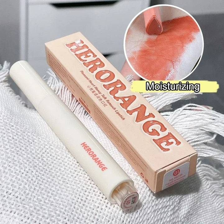 Rynx | New Mirror Glass Solid Lip Lacquer Water Light Heart Shape Lipstick Pen Clear Oil Gel Lip Balm Korean Tint Makeup Girl Cosmetics