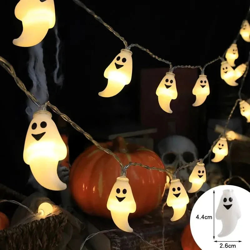 Lisslune | Halloween LED Pumpkin & Skull String Lights
