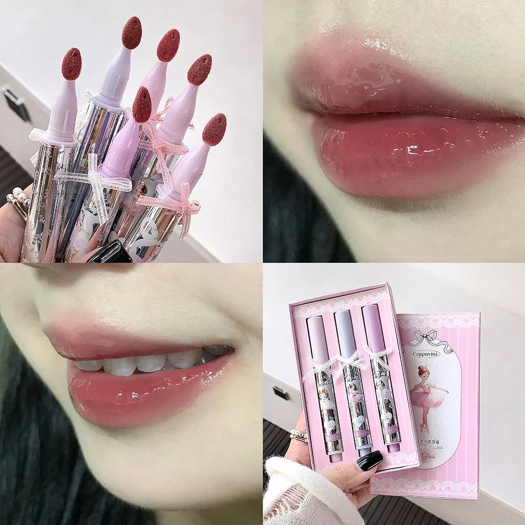 Rynx | Ballet Girls Membrane Lip Gloss Long-lasting Non-smudging Hydrating Water-glow Finish Suitable for All-day Use