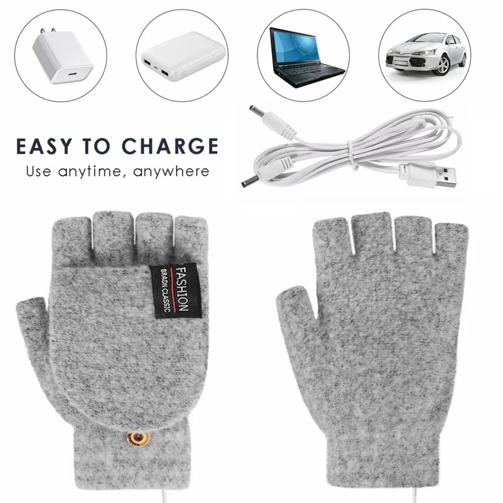 Lisslune | USB rechargeable warm wave heated gloves