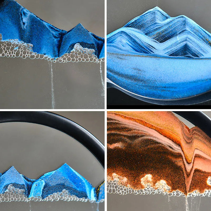 Lisslune | 3D Moving Sand Art | Zen Garden Decoration | Retro Style