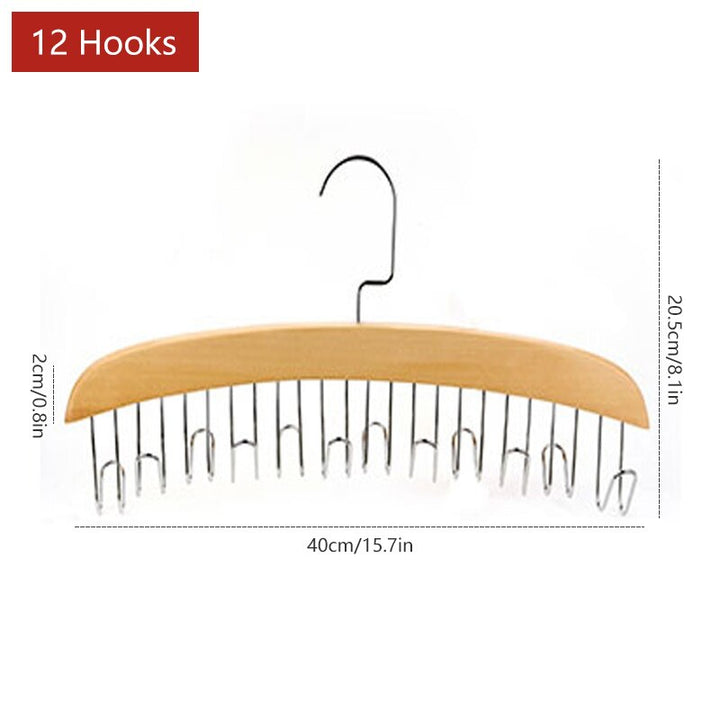 Lisslune | Wooden Space Saving Multi Organizer Hanger