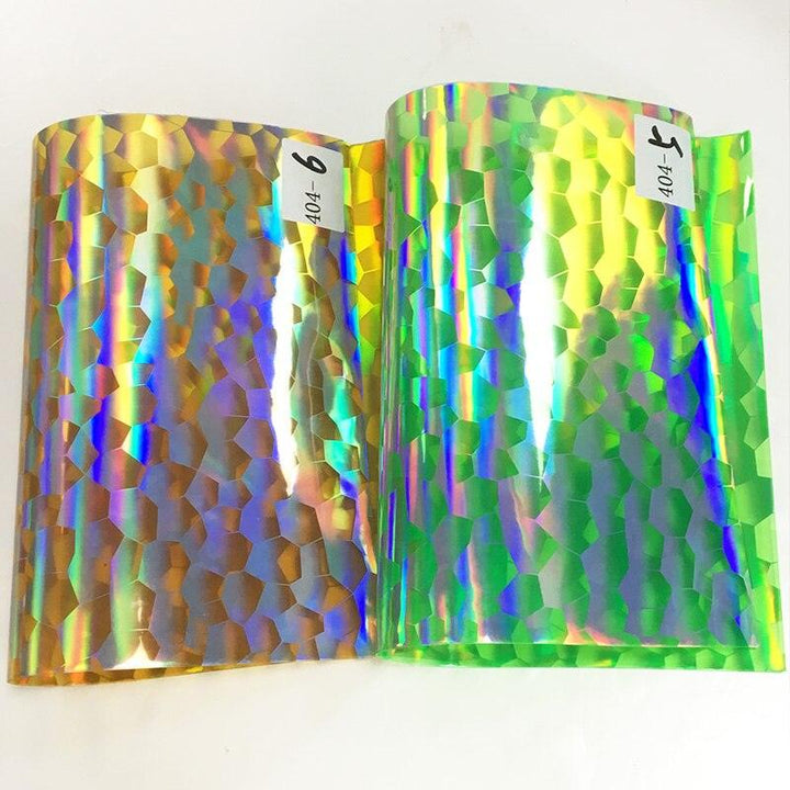 Lisslune | Iridescent football pattern PVC jelly vinyl fabric - Ideal for creative projects