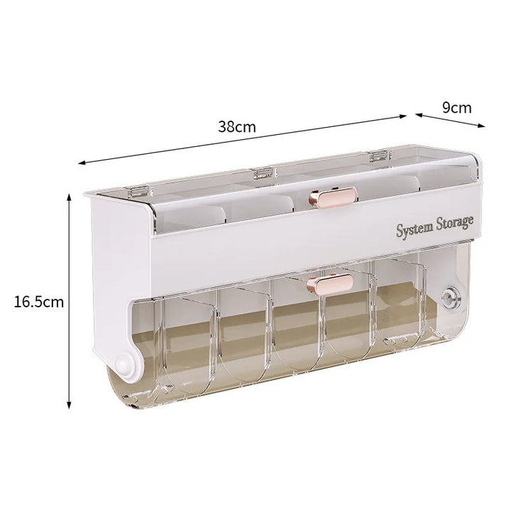 Rynx | Wall-mounted drawer organizer Multifunctional transparent sock organizer Underwear organizers with classified storage for the closet