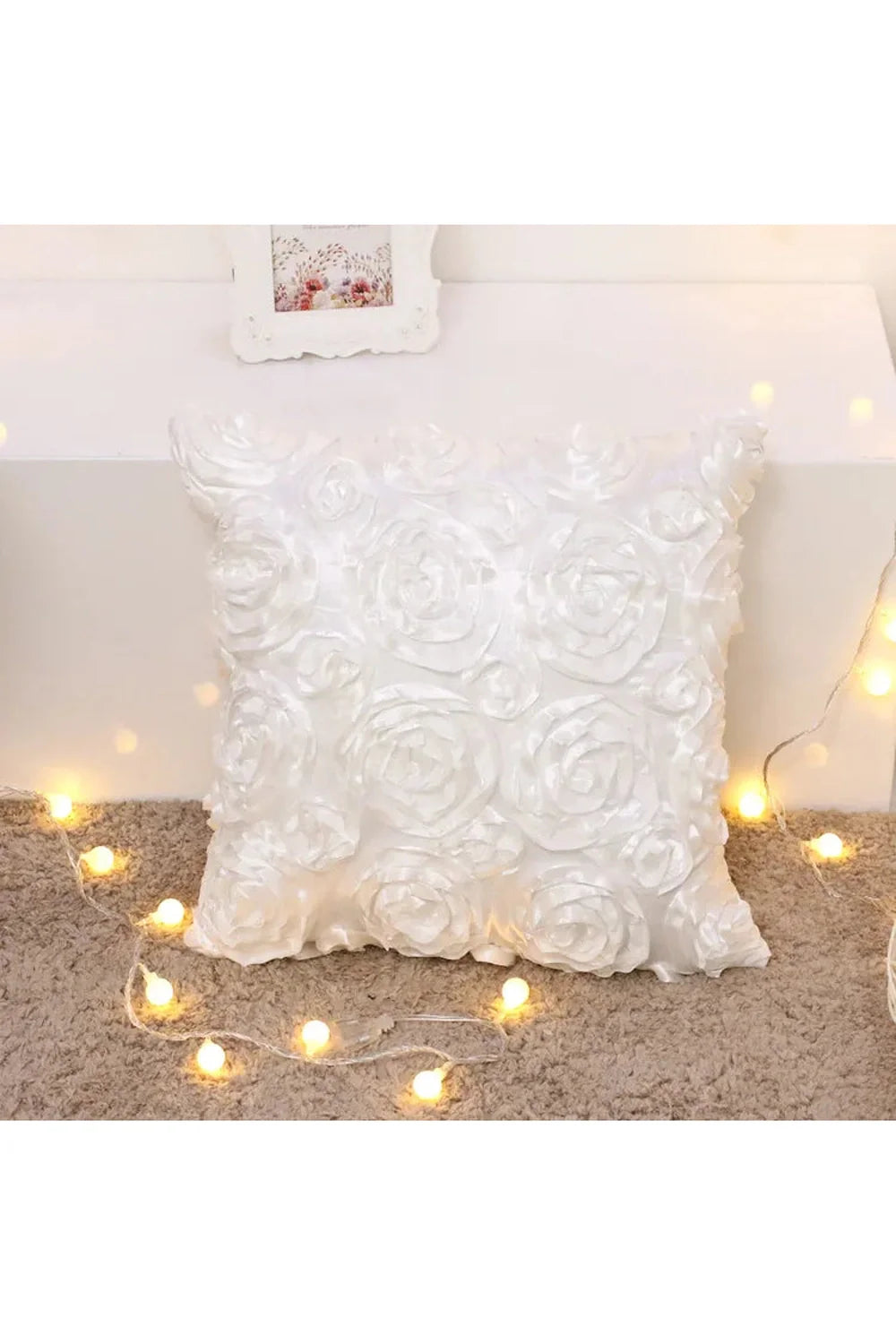 Lisslune | 3D Rose pillow cover