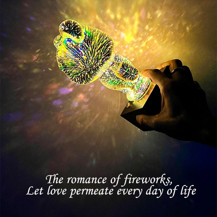 Lisslune | LED Bear Fireworks Night Lamp