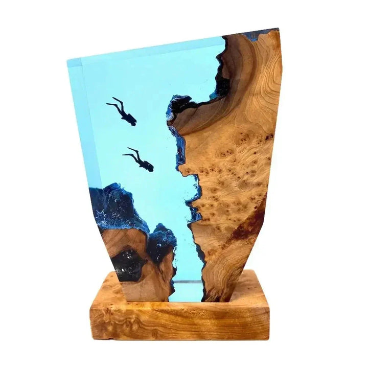 Lisslune | OceanDepths | Ocean Karst Diver Table Lamp