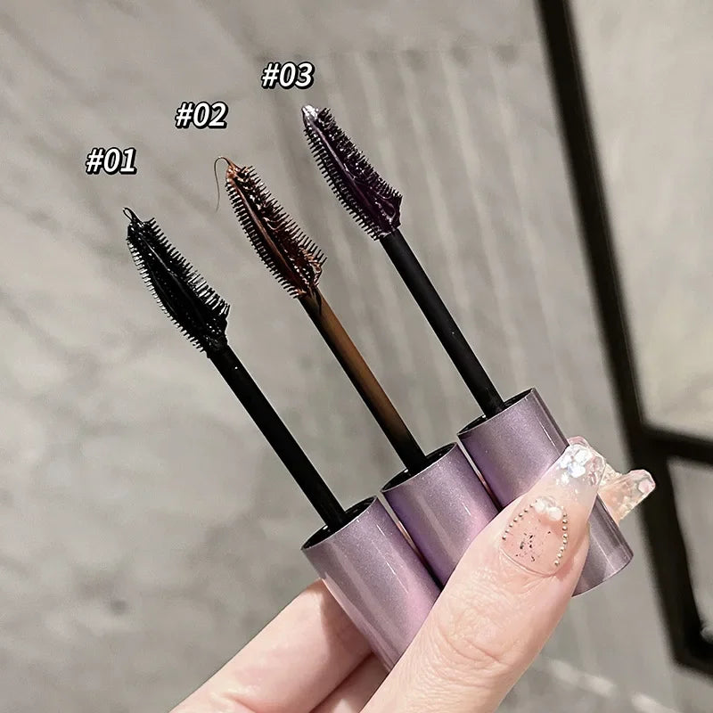 Rynx | Black Brown Mascara Waterproof Long-lasting Lengthening Eyelashes Length-Effective Eyelashes Mascara Purple Eyelashes Makeup Cosmetics