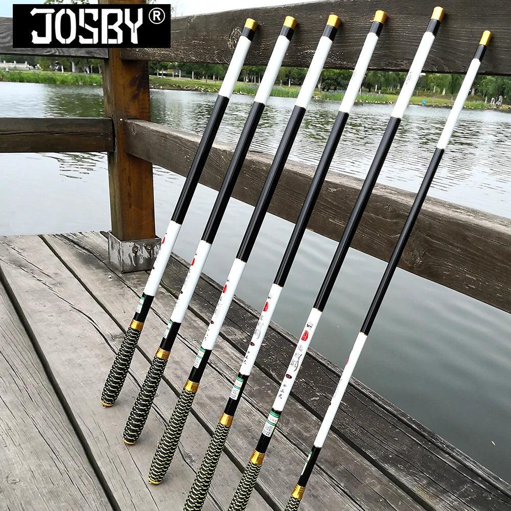 Lisslune | Premium Carbon Fiber Telescopic Fishing Rod for Freshwater Adventures - Adjustable Lengths from 2.7 to 7.2 Meters