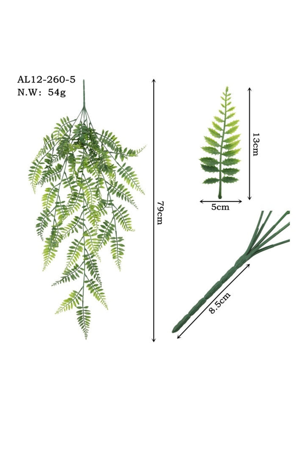 Lisslune | Rattan leaf wine ornament