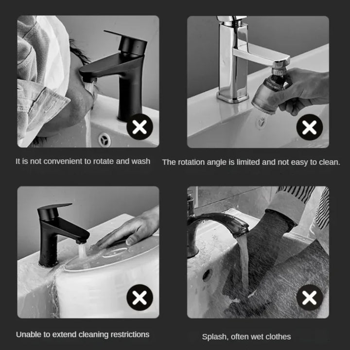 Lisslune | Spray water protected mechanical universal swivel arm faucet