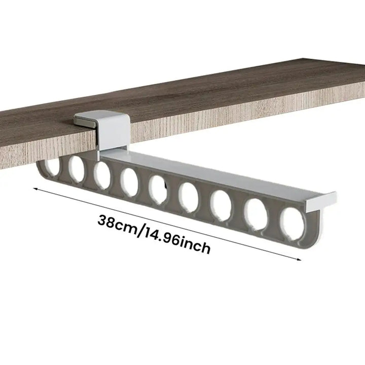 Lisslune | Retractable Wardrobe Rail Closet Organizer Hanger