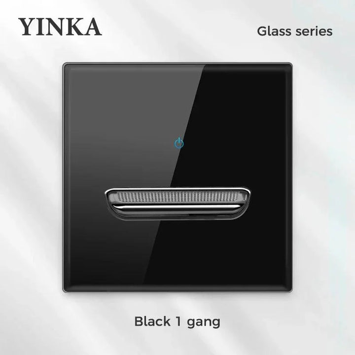 Lisslune | Elegant LED Crystal Glass Light Switch Panel - Versatile Multi-Control System