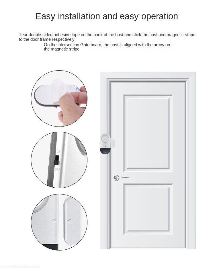 Lisslune | Magnetic Sensor Home Security Alarm