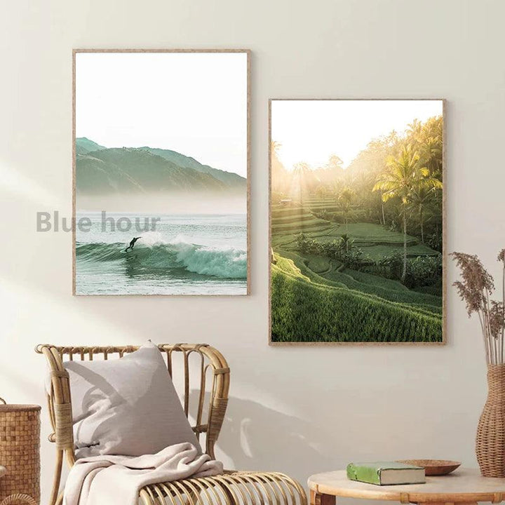 Lisslune | Tropical Waves Coast Canvas Art Collection - Ocean Escape Series
