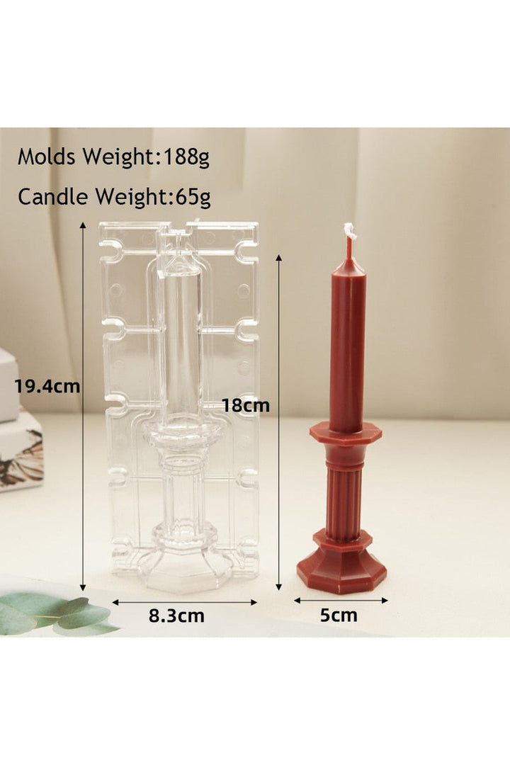 Lisslune | striped pillar candle shape