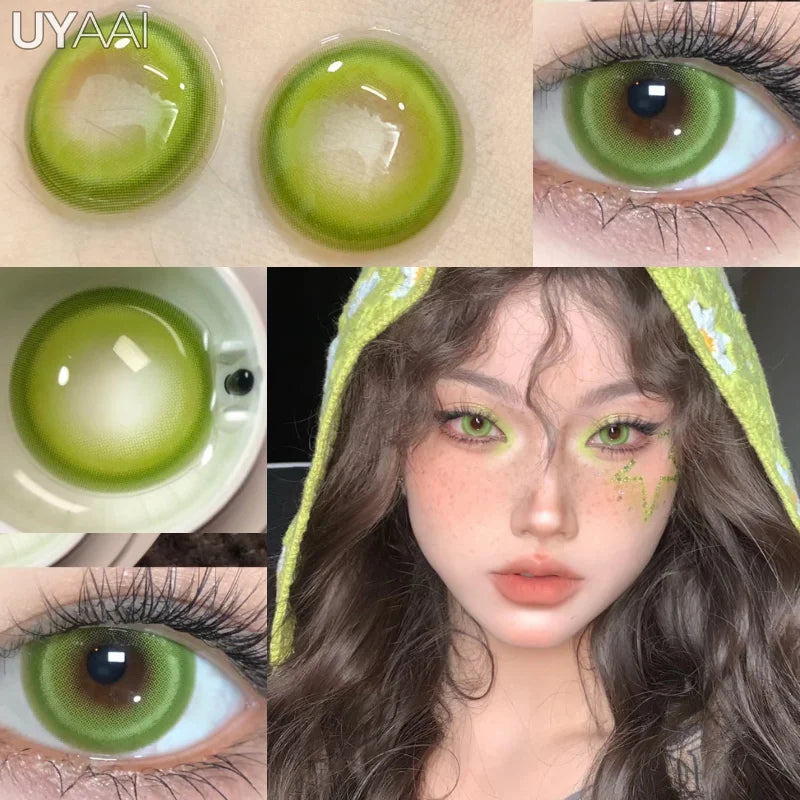 Rynx | 1 Pair Korean Color Contacts for Eyes Cosplay Lenses Large Eye Makeup Pink Lens