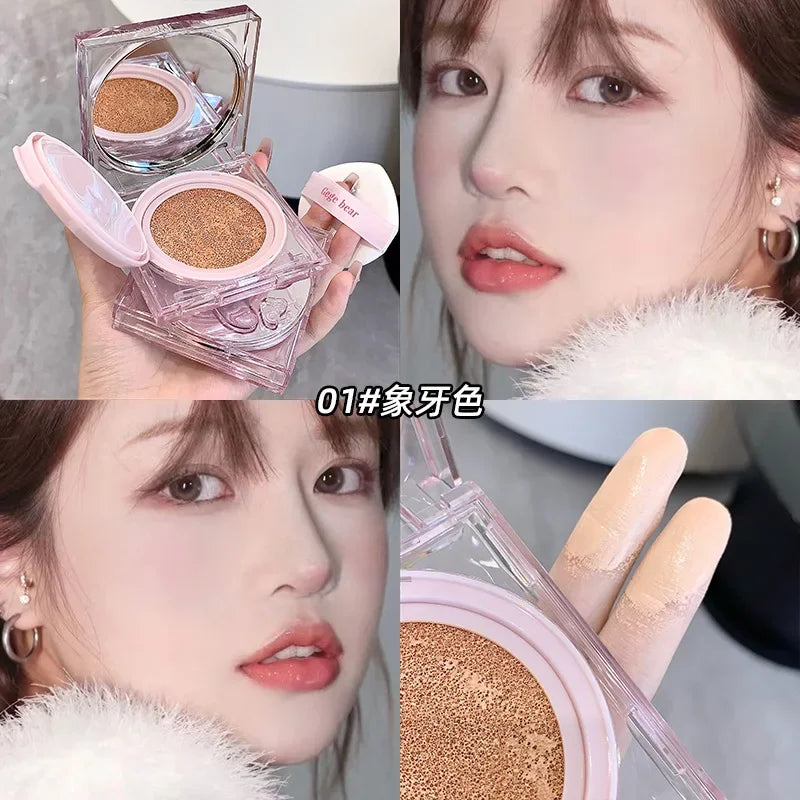 Rynx | Concealer Face Foundation Full Coverage Air Cushion BB Cream Skin Tone Brightening Against Bear Light Natural Liquid Foundation Makeup