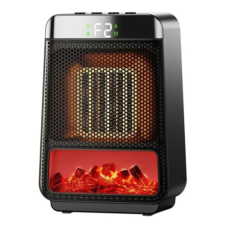 Lisslune | 3D Dynamic Flame Electric Heater | 1500W Portable, ECO-Friendly & Fast Heating for Bathroom and Home Use