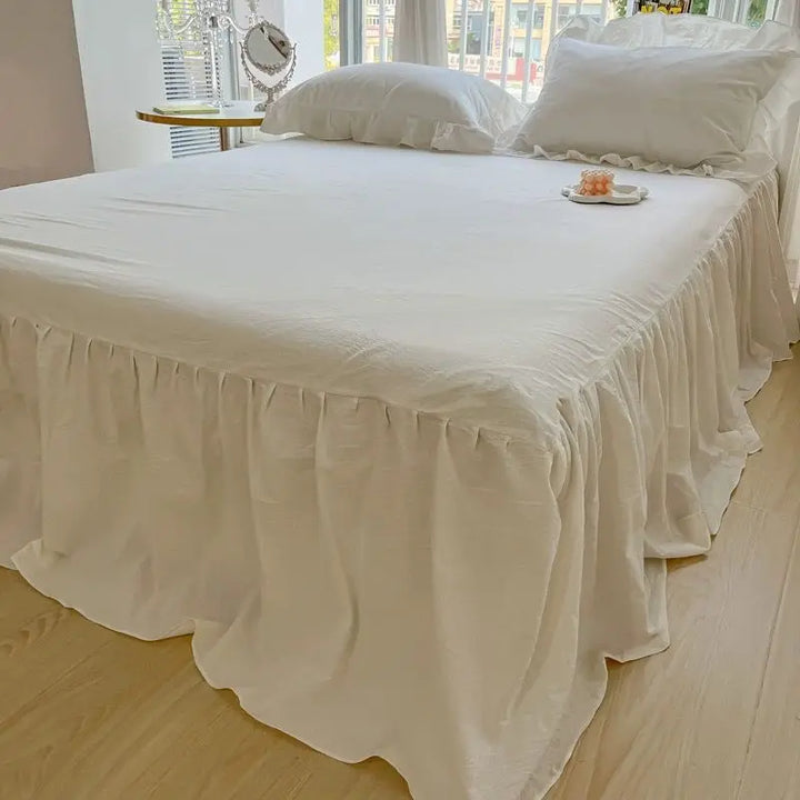 Rynx | Korean princess style Kawaii girls black bow bedding set skin-friendly soft duvet cover set bed sheets or bed skirt pillowcases