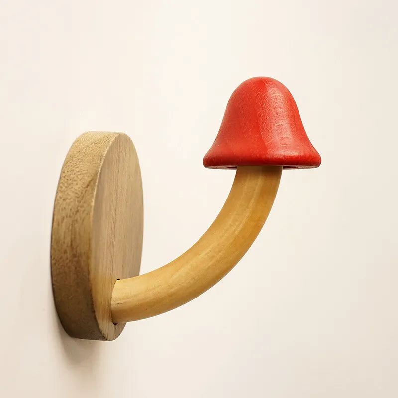 Lisslune | Mystic Mushroom Wooden Wall Clothes Hanger