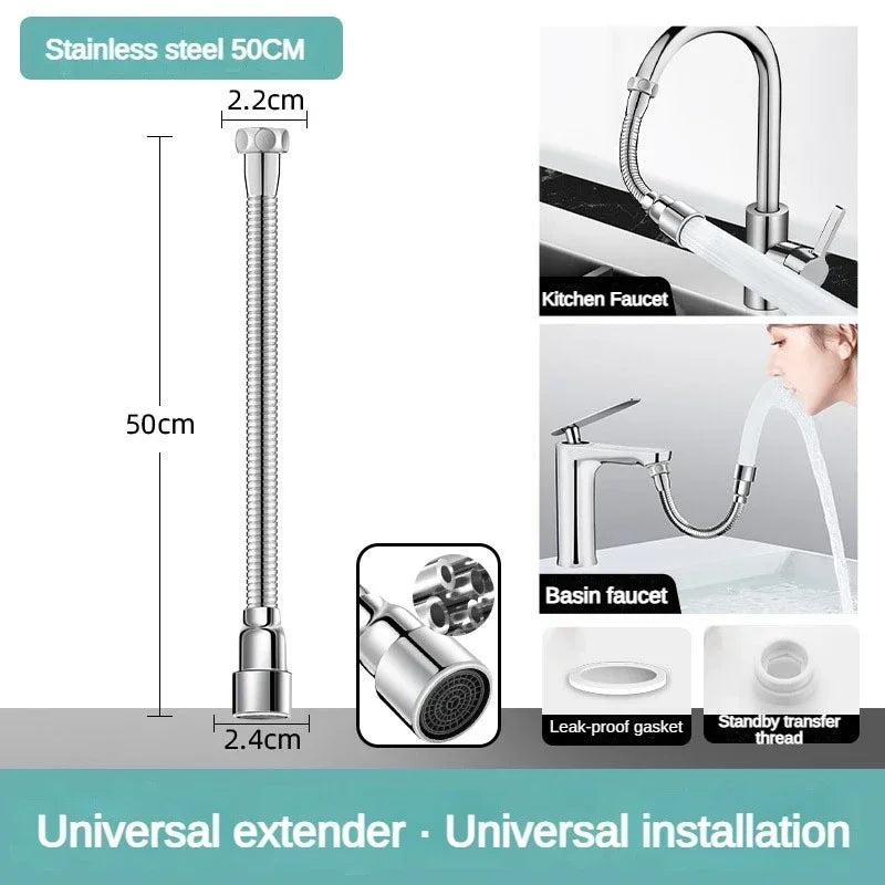 Lisslune | Universal Flexible Adjustable Kitchen Faucet Extender Nozzle