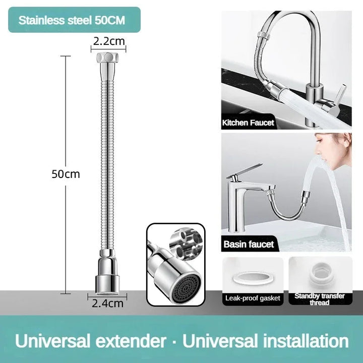 Lisslune | Universal Flexible Adjustable Kitchen Faucet Extender Nozzle