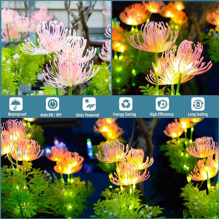 Lisslune | Soft Pink Glow Solar LED Flower Garden Light