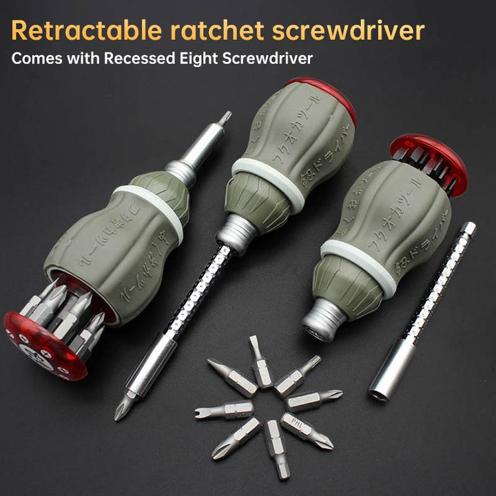 Lisslune | Telescopic Portable Magnetic Fix Flex Screwdriver Set