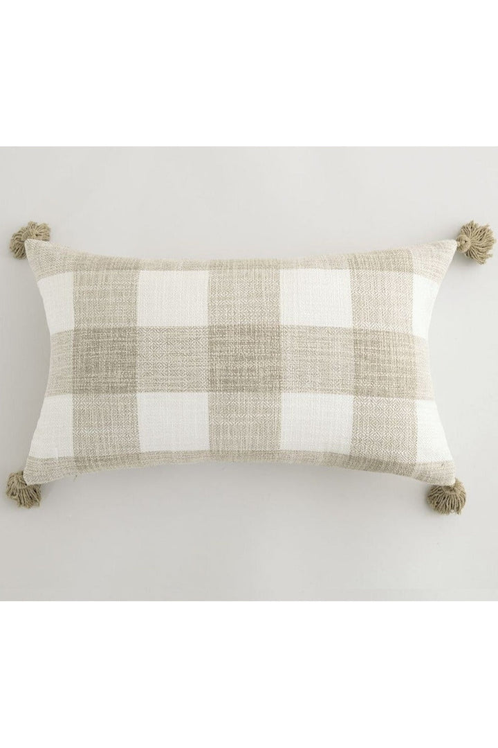 Lisslune | White Tassel Cushion Cover