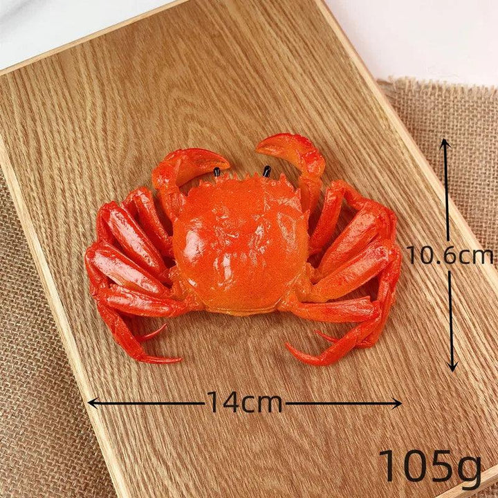Lisslune | Life-like Artificial Crab Display Model - Perfect Seafood Prop for Culinary Art, Photography and Home Aesthetics