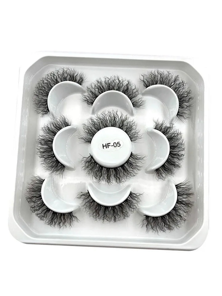 Rynx | New 5D Fluffy Curly Wool Lashes Minke Lashes Soft Natural Realistic Messy End Eye Extension Thick False Eyelashes Hotsale