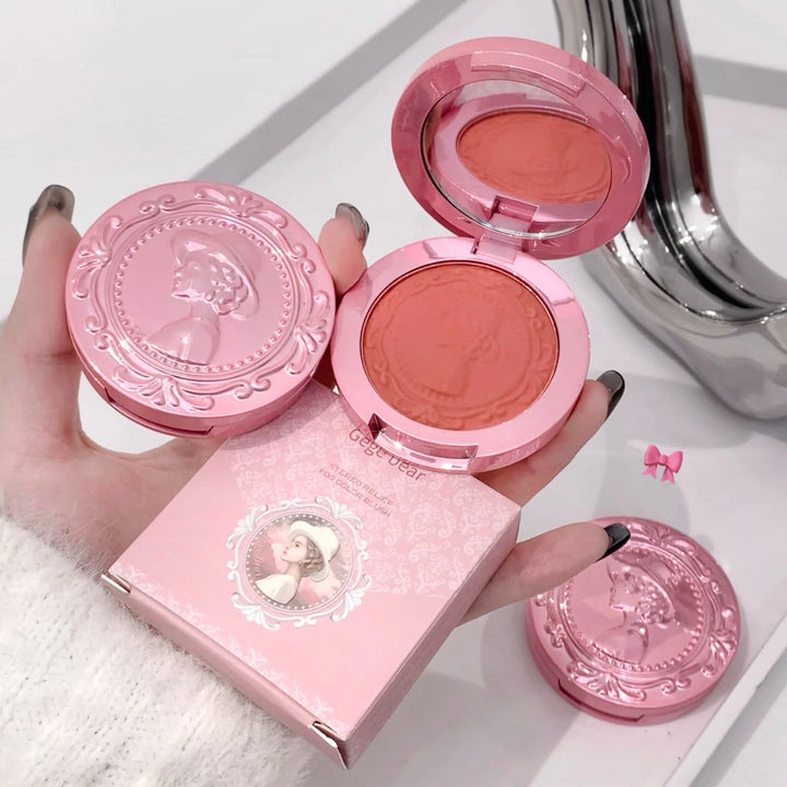 Rynx | 3D Embossing Matte Blush Retro Style Silky Low Saturation Long-lasting Natural Foundation Concealer