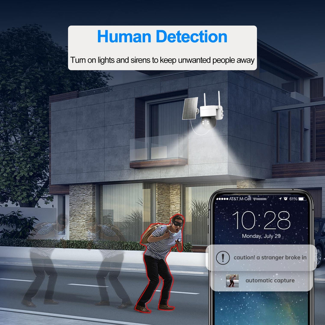 Lisslune | Outdoor WiFi Solar-Powered Security IP Camera