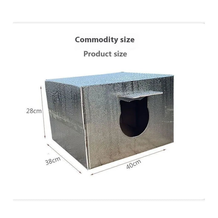 Rynx | Outdoor Cat House Pet Accommodation Waterproof Cold Windproof Scratch-resistant Heat Stroke Four Seasons Use Tent Dog Bed Warm House