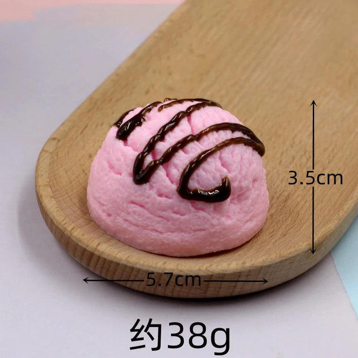 Lisslune | Life-like resin ice cream cone model - Realistic artificial dessert decoration for photography and home decor