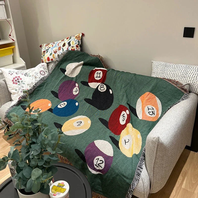 Rynx | Textile City in billiard cloth pattern throw blanket home decoration wall tapestry table tennis sofa cover pillow outdoor camping mat