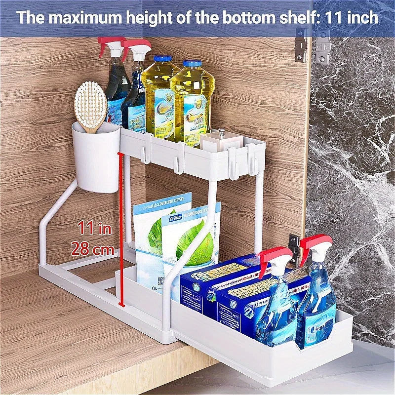 Lisslune | Multilayer Pull-Out Seasoning & Storage Rack – Liora